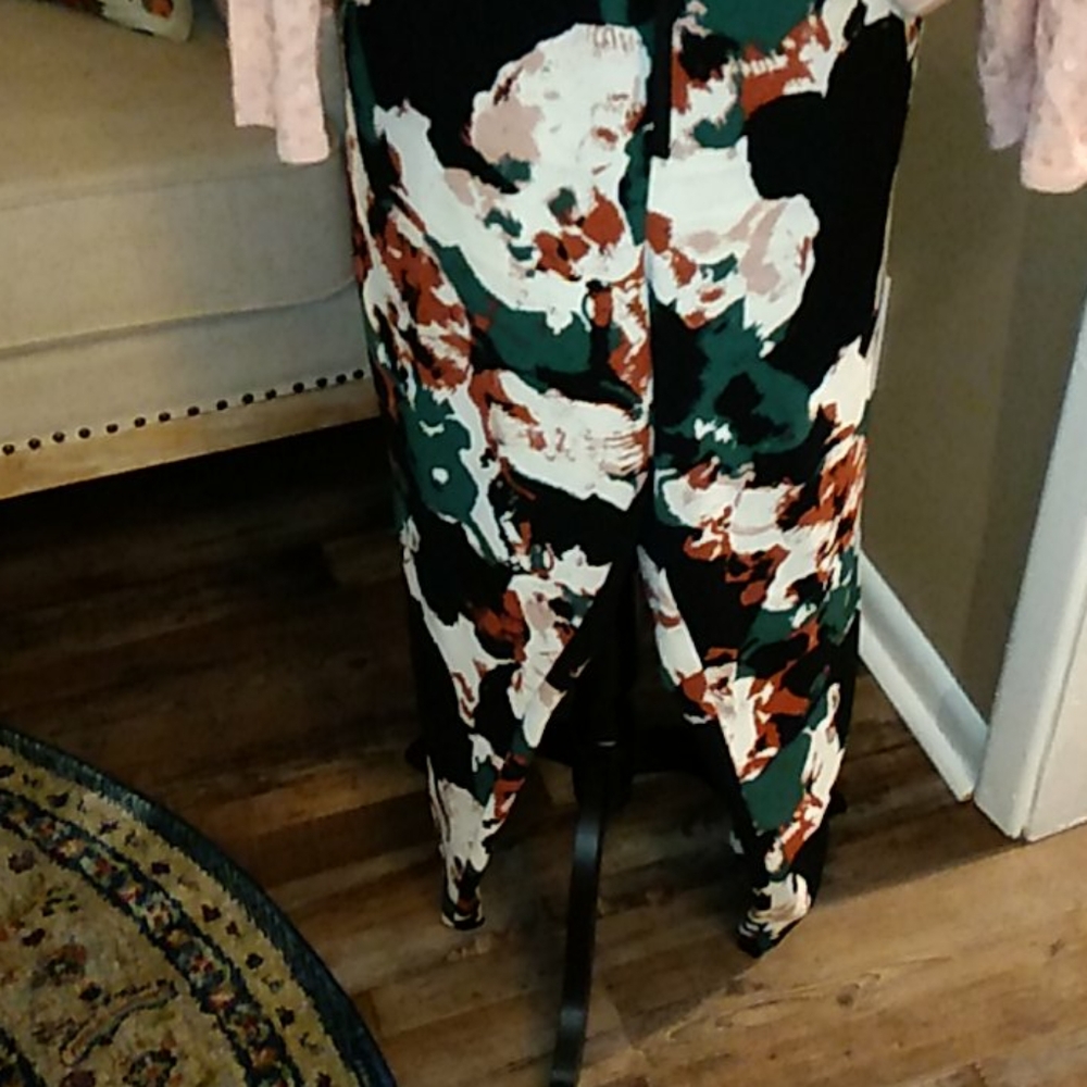 Drawstring Multi Colored Dress Slacks - image 3